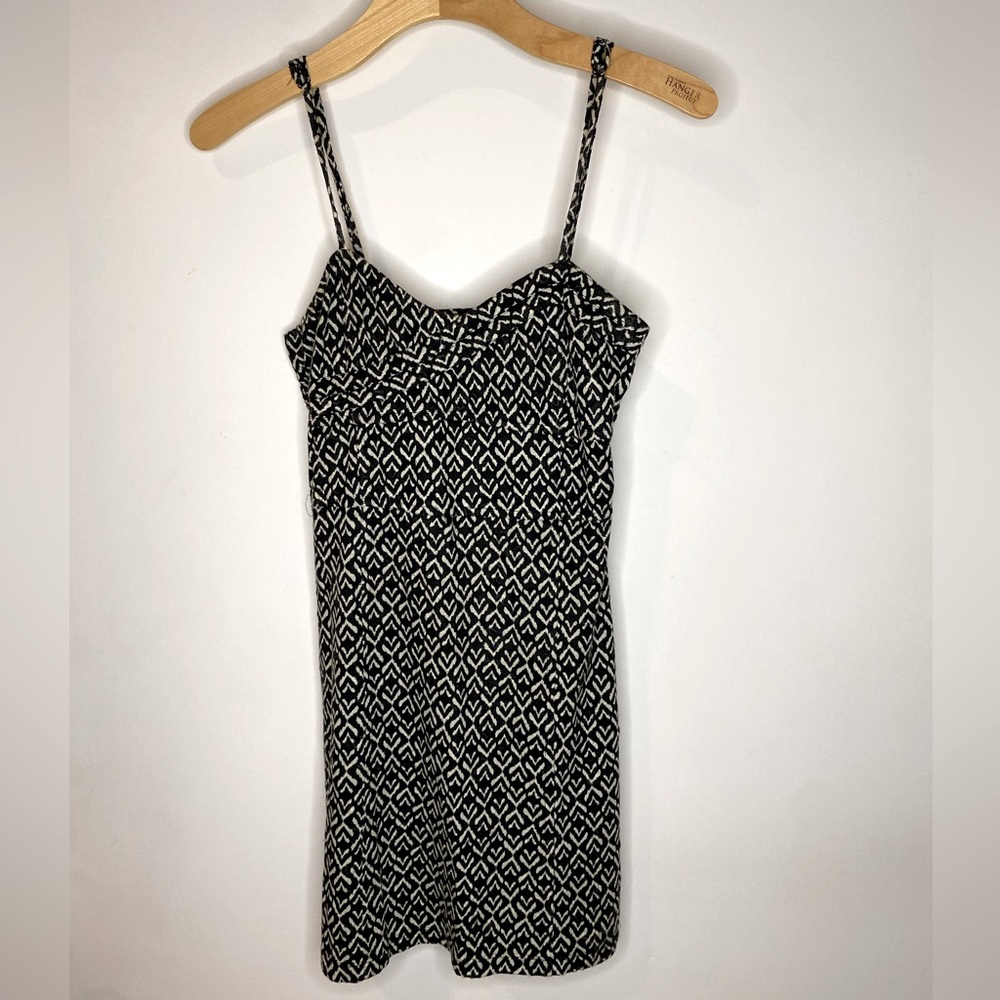 Free People Black and White Mini Dress